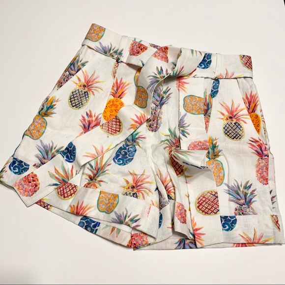 J. Crew Factory Pants - Bnew J Crew Factory Pineapple print linen shorts